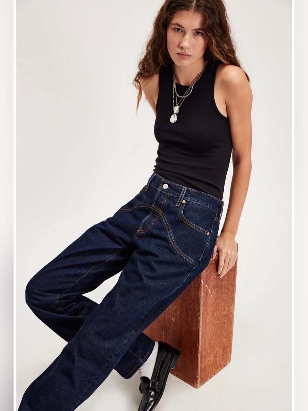 Levi’s Ribcage Western Yoke Jeans